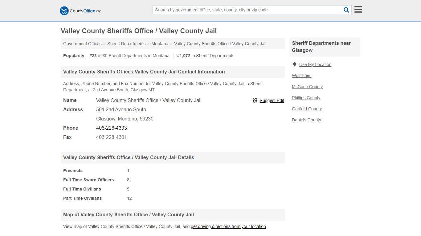 Valley County Sheriffs Office / Valley County Jail